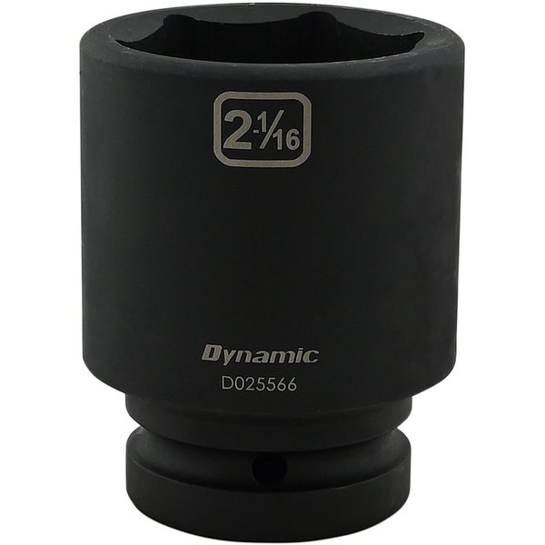 Dynamic Tools 2-1/16" X 1" Drive, 6 Point Deep Length, Impact Socket D025566